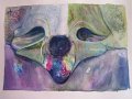Metro_Porte_Dauphine_detail_de_gouttiere_aquarelle_1855